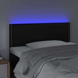  Posteljno vzglavje črno 90x5x78/88 cm umetno usnje, (20739711) | Shoptok.si