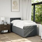  Okvir kreveta s oprugama i madrac tamnosivi 80x200cm od tkanine | shoptok.hr