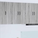 vidaXL Zidni kuhinjski ormarić s policom Siva Sonoma 60 x 31 x 80 cm | shoptok.hr