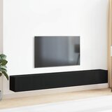  Set TV komoda Zidne 3 pcs Crni hrast 80 x 30 x 30 cm | shoptok.hr
