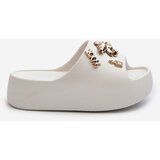 Boto Women's Lightweight Foam Sandals With Decorations White Orchia | Shoptok.si