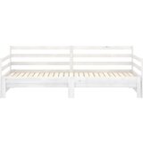  Dnevni ležaj na izvlačenje bijeli od borovine 2 x (90 x 200) cm | shoptok.hr