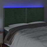  Posteljno vzglavje temno zeleno 200x5x118/128 cm žamet, (20954416) | Shoptok.si