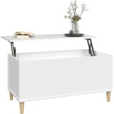  Klubska mizica bela 90x44,5x45 cm inženirski les, (20715408) | Shoptok.si
