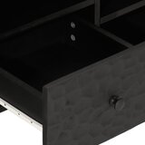 TV ormarić crni 100 x 33 x 46 cm od masivnog drva manga | shoptok.hr
