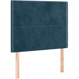 Krevet box spring s madracem LED tamnoplavi 120x200 cm baršun | shoptok.hr