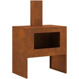 vidaXL Vreme izpostavljeno jeklo/Rjava Corten jeklo 60 x 40 x 96 cm | Shoptok.si