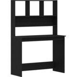 Radni stol s policama Crni hrast 102x45x148 cm Konstruirano drvo | Shoptok.si