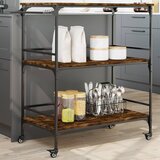vidaXL Kuhinjski voziček dimljen hrast 100,5x50x105 cm inženirski les | Shoptok.si