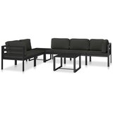  Modularna srednja sofa s jastucima aluminijska antracit | shoptok.hr