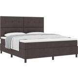 Box Spring Krevet s madracem Tamnosmeđa Super King Tkanina | shoptok.hr