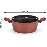 Rosmarino Lonac Lava Stone Grape - 24 cm burgundy MC 24 | shoptok.hr
