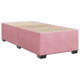 Box spring krevet s madracem ružičasti 90x190 cm baršunasti | shoptok.hr