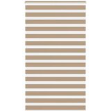 Zebra zavjesa Pješčano smeđa 125x200 cm Širina tkanine 120,9 cm Poliester | shoptok.hr