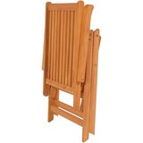 vidaXL Vrtni stoli 6 kosov s kraljevo modrimi blazinami trdna tikovina | Shoptok.si