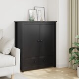 Maison Chic Komoda - Predalnik črna 83x41,5x100 cm trdna borovina, (21715839) | Shoptok.si