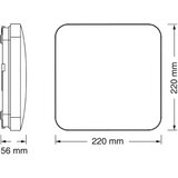 Osram LED plafonjera sa senzorom 12W 6500K IP20 Slike