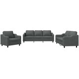 vidaXL 3-dijelni set sofa s jastucima tamnosivi od tkanine | shoptok.hr