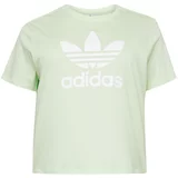 Adidas Majica 'Trefoil' pastelno zelena / bela