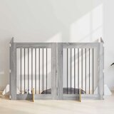  Vrata za pse z stojali 4 pcs Siva Sonoma 80 x 100 cm, (5000232687) | Shoptok.si