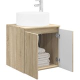  Umivaonik s policom za zid Hrast sonoma 49,5 x 44,5 x 65,5 cm | shoptok.hr