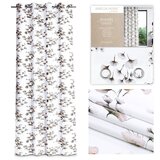  Curtain SERENITY color white printed theme vegetable style classic silver silver metal eyelets blackout 140x250 AmeliaHome | shoptok.hr