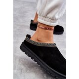 Boto Suede Women's Slippers With Fur Black Buffie | ePonuda.com