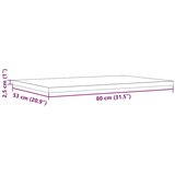 vidaXL Stolne ploče 3 kom 80x53x2 5 cm od masivne borovine pravokutne | shoptok.hr