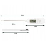  LCD kuhinjski termometer -50 do +300°C 25cm bel | Shoptok.si