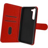 AVIZAR folio case samsung galaxy S23 plus z držalom za kartico - rdeca, (20616546) | Shoptok.si