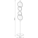  led podna lampa melisa LED/25W/230V borovina | Eponuda.com