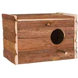 gnijezdo drveno prirodno za ptice 30x20x20 cm