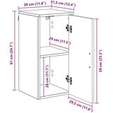 vidaXL Kupaonski ormar Bijelo 39 x 23.5 x 65 cm Konstruirano drvo | shoptok.hr