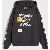 Sinsay Dukserica s kapuljačom s printom Smiley World | shoptok.hr