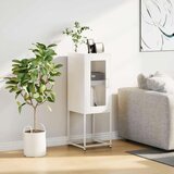 vidaXL Bivak Bela 36x39x107 cm Hladno valjano jeklo | Shoptok.si
