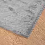  Tepih od umjetne ovčje kože TAFALLA Siva 60 x 110 cm Poliester | shoptok.hr
