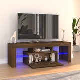 vidaXL TV omarica z LED lučkami rjav hrast 120x35x40 cm | Shoptok.si