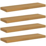  Polica na zidu 4 pcs Bež 80 x 23,5 x 4 cm Konstruirano drvo | shoptok.hr