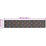  Kuhinjski tepih perivi s uzorkom šapa 60 x 300 cm baršunasti | shoptok.hr