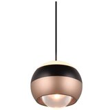 Trio Select Črna/bakrena LED viseča svetilka s kovinskim senčnikom ø 15,5 cm Orbit – | Shoptok.si