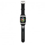Karl Lagerfeld Silikonski pašček za uro KLAWMSLCK za Apple Watch 38 / 40 mm - Choupettes Head črn Cene