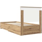  Okvir za krevet s uzglavljem Umjetnički hrast 90 x 190 cm | shoptok.hr
