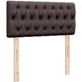 vidaXL Krevet s oprugama i madracem tamnosmeđi 100 x 200 cm od tkanine | shoptok.hr