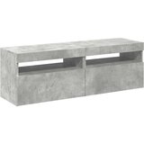 TV ormarići s LED svjetlima 2 kom siva boja betona 60x35x40 cm | shoptok.hr