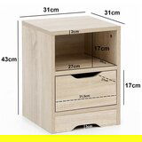 MID.YOU nočna Omarica Wl5.701, Hrast | Shoptok.si