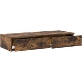  Nočne omarice Prekajeni hrast Inženirski les 90 x 36,5 x 16,5 cm, (22007994) | Shoptok.si