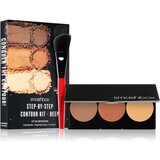 Smashbox Step By Step Contour Kit paleta za konture obraza s čopičem odtenek Medium/Dark 11.47 g Cene