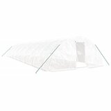  Staklenik s čeličnim okvirom bijeli 80 m² 16 x 5 x 2,3 m | shoptok.hr