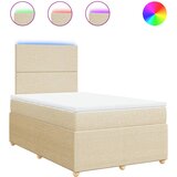 Maison Chic Box spring postelja - Vzmetna postelja z vzmetnico krem 120x190 cm blago SL17382, (21884484) | Shoptok.si
