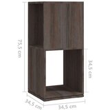  Vrtljiva omarica siva in sonoma hrast 34,5x34,5x75,5 cm, (20716384) | Shoptok.si